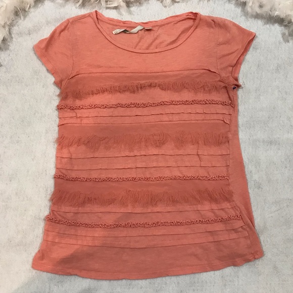 Textured Peach Lauren Conrad Top - Picture 1 of 3